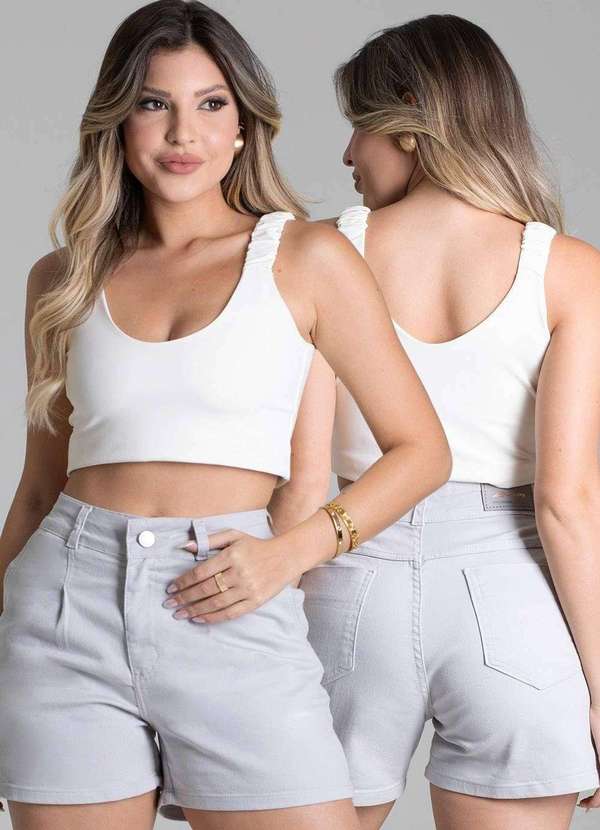 Sawary - Shorts Sarja Sawary - 278814 Cinza 2