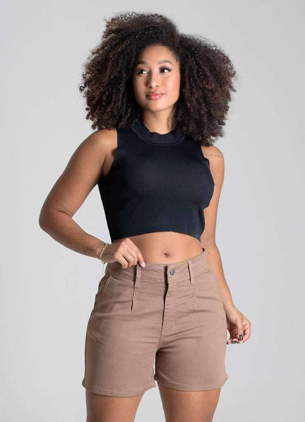 Sawary - Shorts Sarja Sawary - 279738 Marrom 2