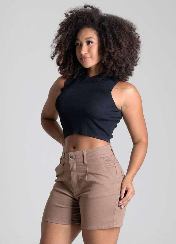 Sawary - Shorts Sarja Sawary - 279738 Marrom 3