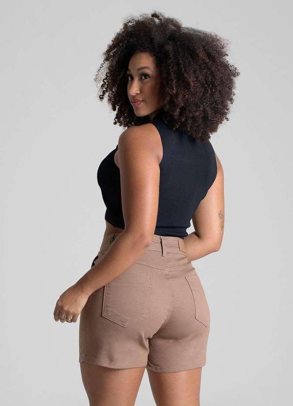 Sawary - Shorts Sarja Sawary - 279738 Marrom 4