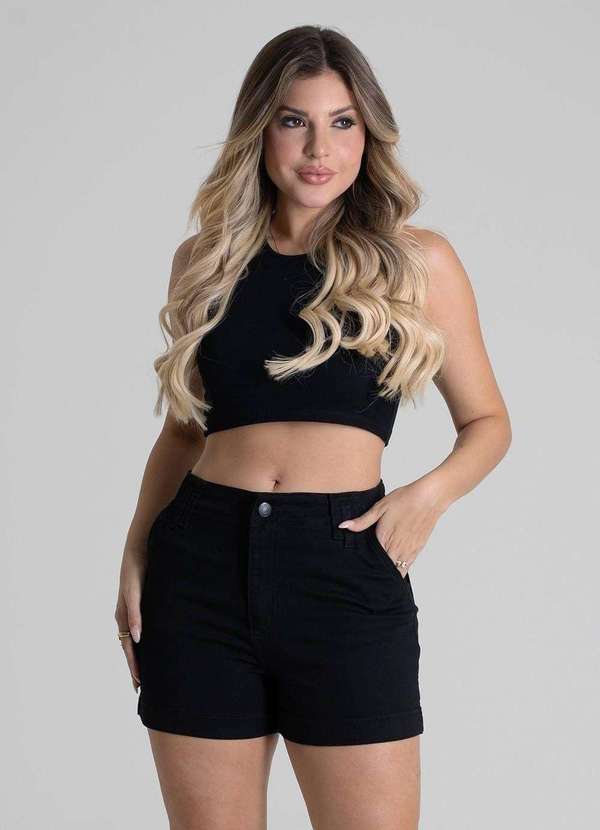 Sawary - Shorts Sarja Sawary - 279859 Preto 6