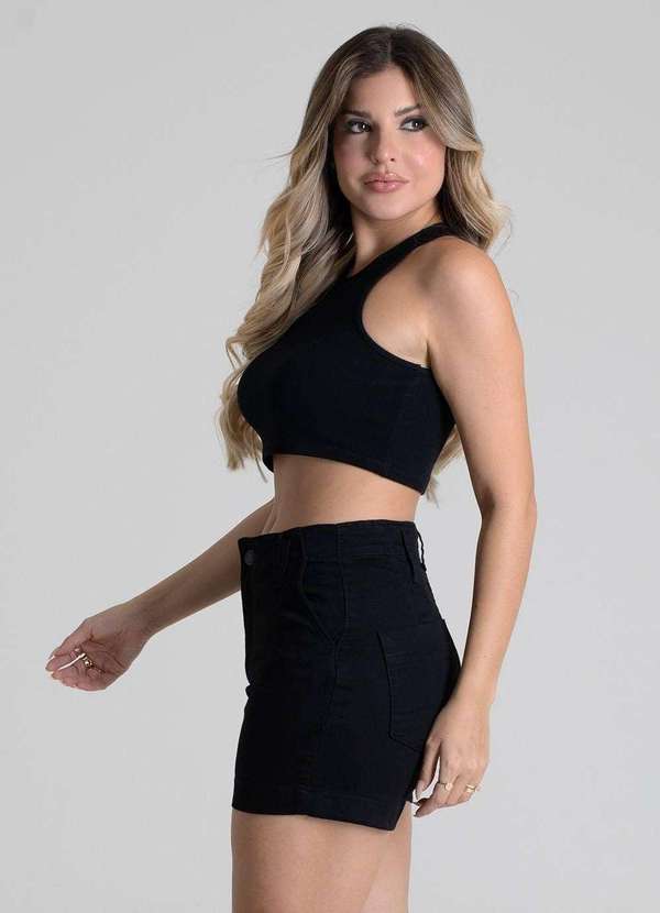 Sawary - Shorts Sarja Sawary - 279859 Preto 5