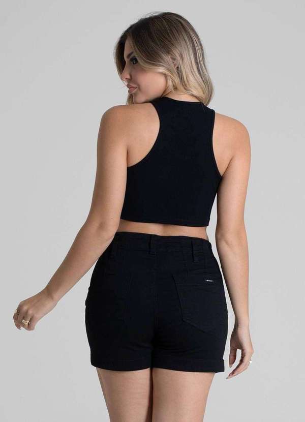 Sawary - Shorts Sarja Sawary - 279859 Preto 4