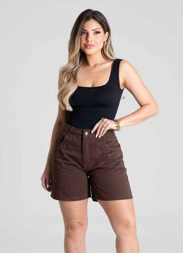 Sawary - Shorts Sarja Sawary - 280437 Marrom 6