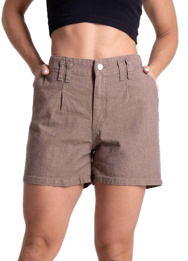 Sawary - Shorts Sarja Sawary - 281623 Marrom