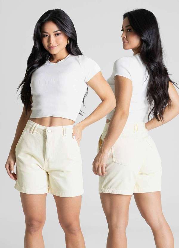 Sawary - Shorts Sarja Sawary - 281649 Amarelo 6