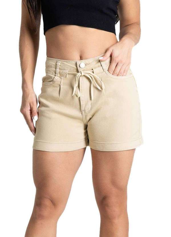 Sawary - Shorts Sarja Sawary - 281685 Amarelo