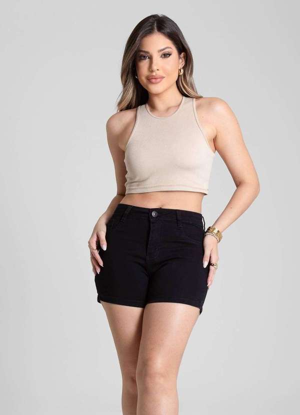 Sawary - Shorts Sarja Sawary - 281770 Preto 2