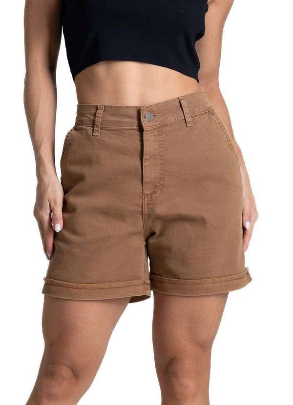 Sawary - Shorts Sarja Sawary - 281843 Marrom