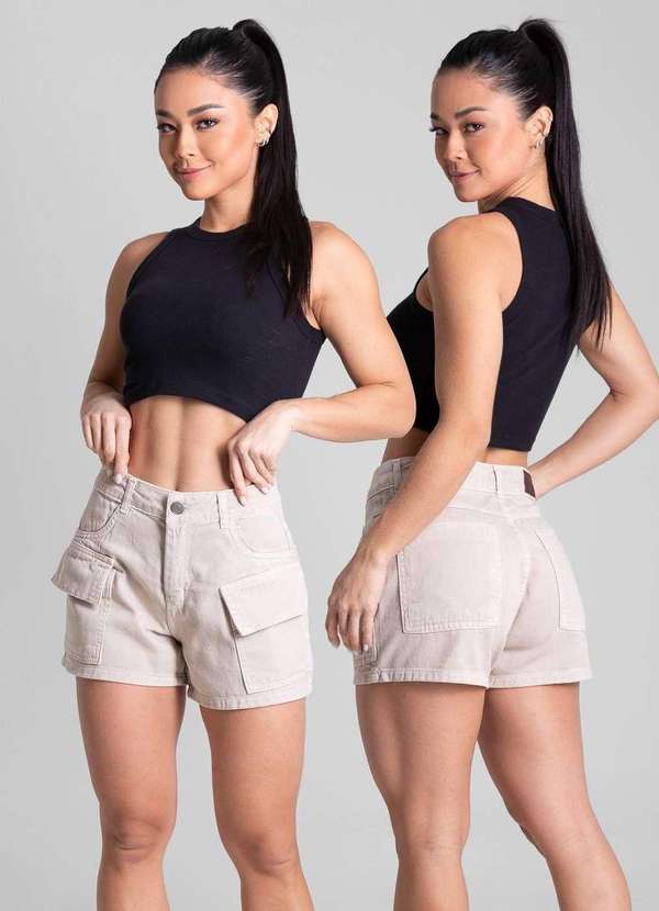 Sawary - Shorts Sarja Sawary - 282232 Bege 6