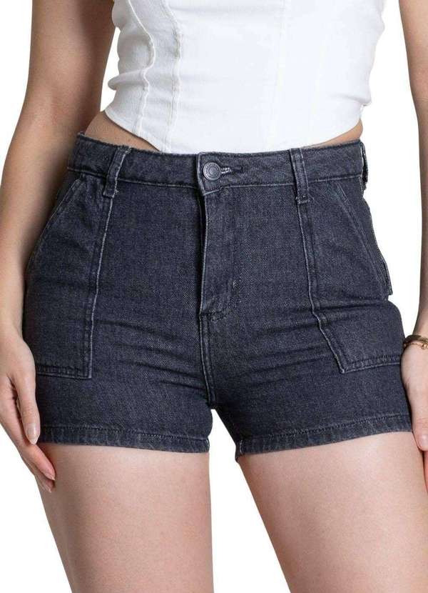 Sawary - Shorts Jeans Sawary - 278234 Preto
