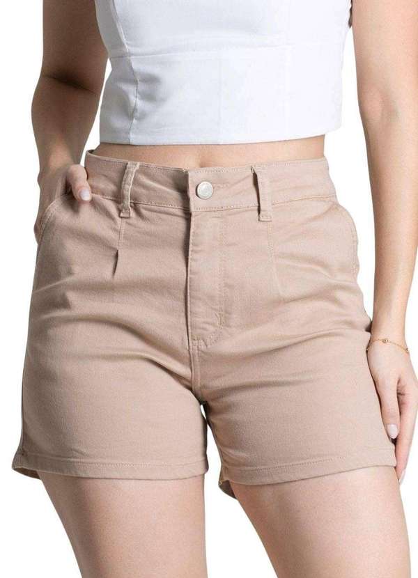 Sawary - Shorts Sarja Sawary - 278077 Bege