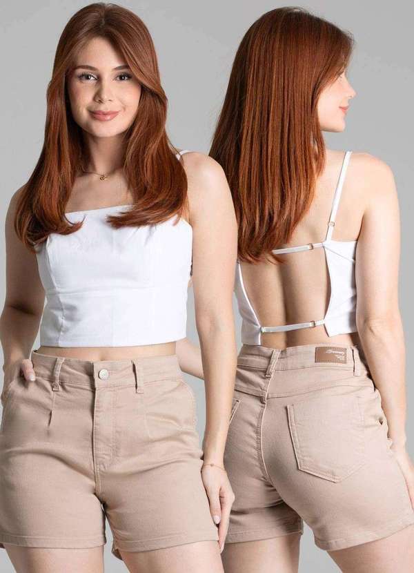 Sawary - Shorts Sarja Sawary - 278077 Bege 6