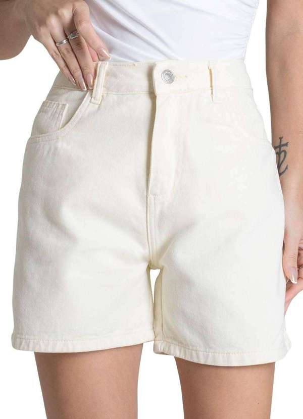 Sawary - Shorts Sarja Sawary - 279006 Amarelo