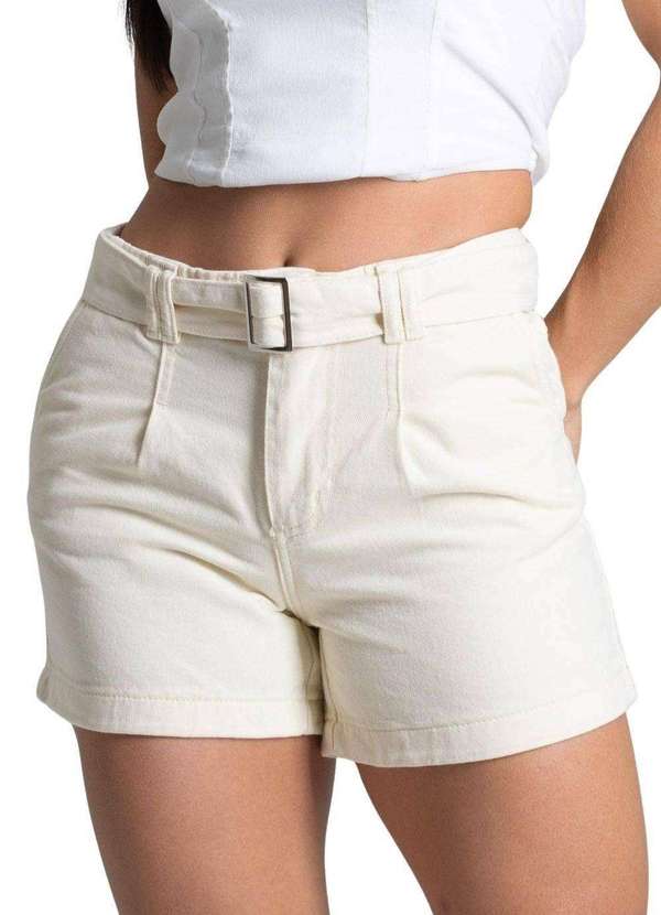 Sawary - Shorts Sarja Sawary Amarelo