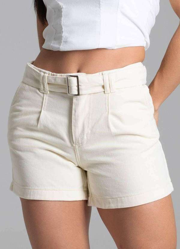 Sawary - Shorts Sarja Sawary Amarelo 7