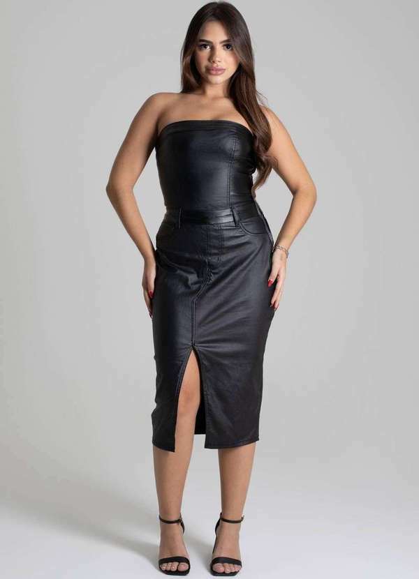 Sawary - Vestido Resinada Sawary - 276578 Preto 2