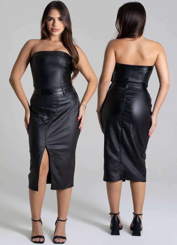 Sawary - Vestido Resinada Sawary - 276578 Preto 6