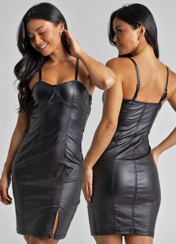 Sawary - Vestido Bengaline Sawary - 276646 Preto 6