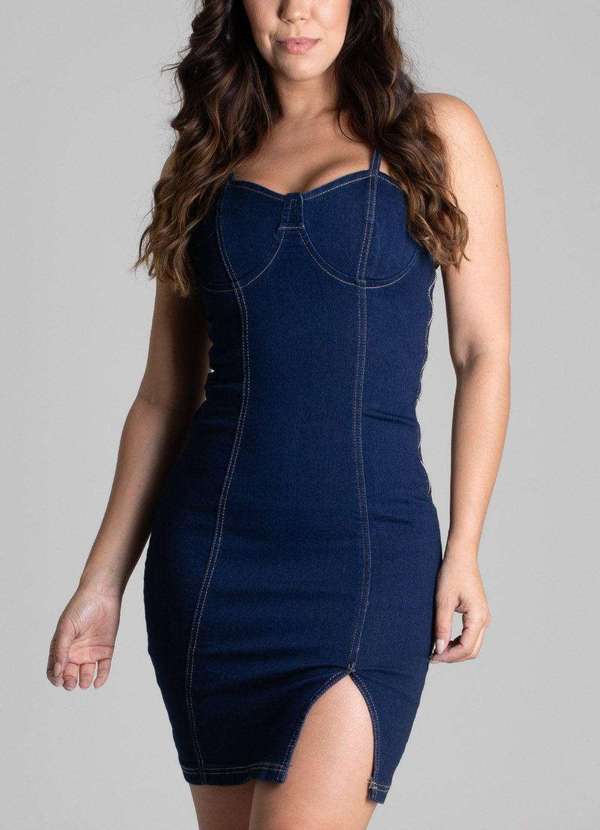 Sawary - Vestido Jeans Sawary Azul 5