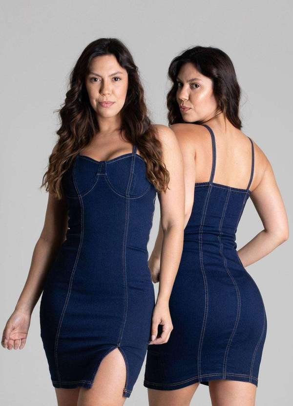 Sawary - Vestido Jeans Sawary Azul 6