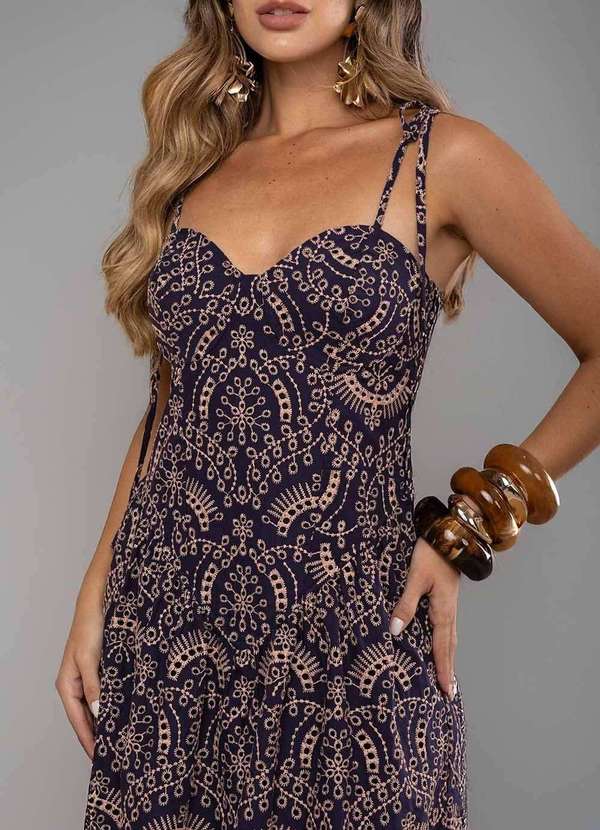 Sawary - Vestido Sawary Bailarina - 280001 Azul 5