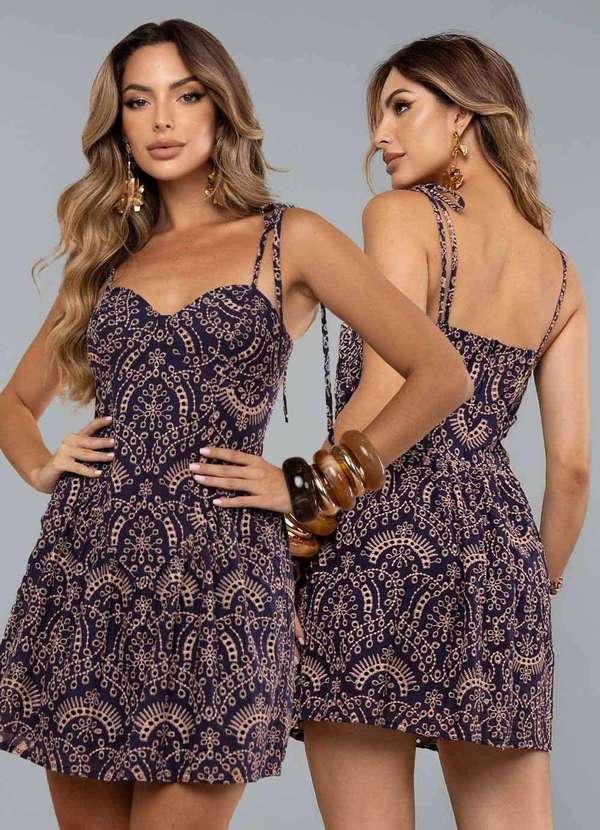 Sawary - Vestido Sawary Bailarina - 280001 Azul 6