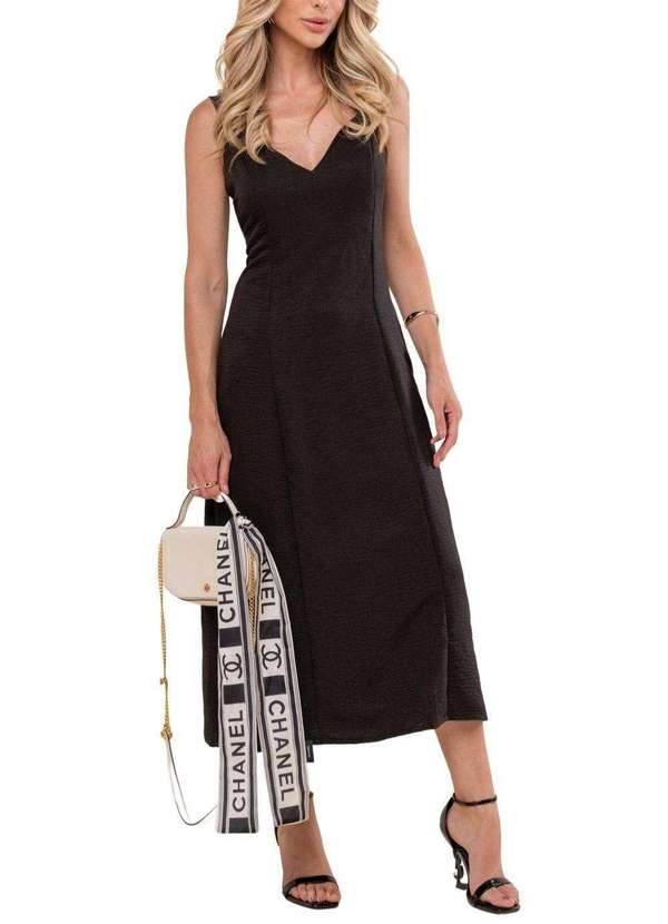 Sawary - Vestido Sawary Midi - 278740 Preto