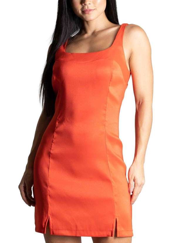 Sawary - Vestido Sawary Por do Sol Laranja