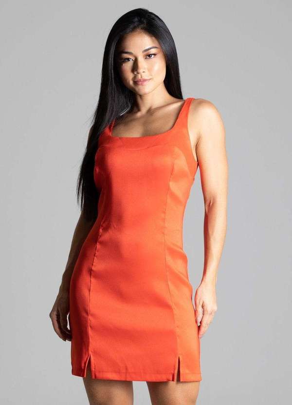 Sawary - Vestido Sawary Por do Sol Laranja 2