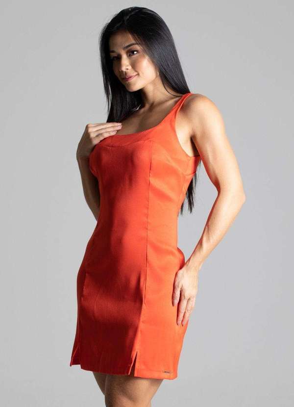 Sawary - Vestido Sawary Por do Sol Laranja 4