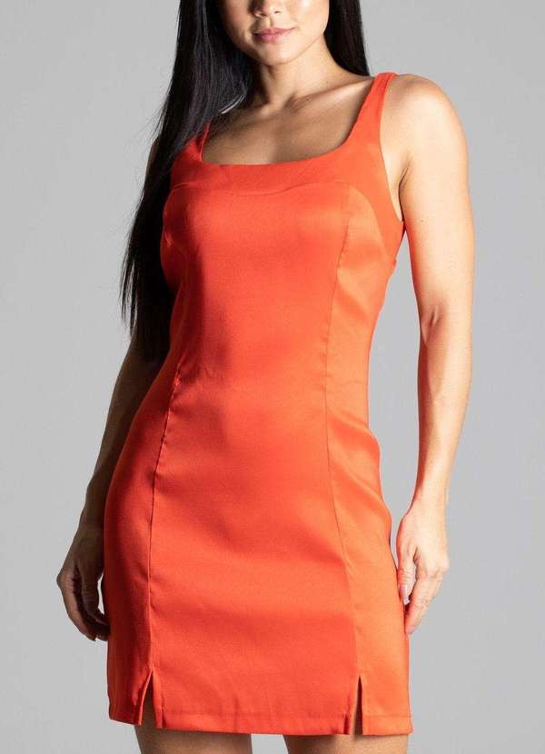 Sawary - Vestido Sawary Por do Sol Laranja 6