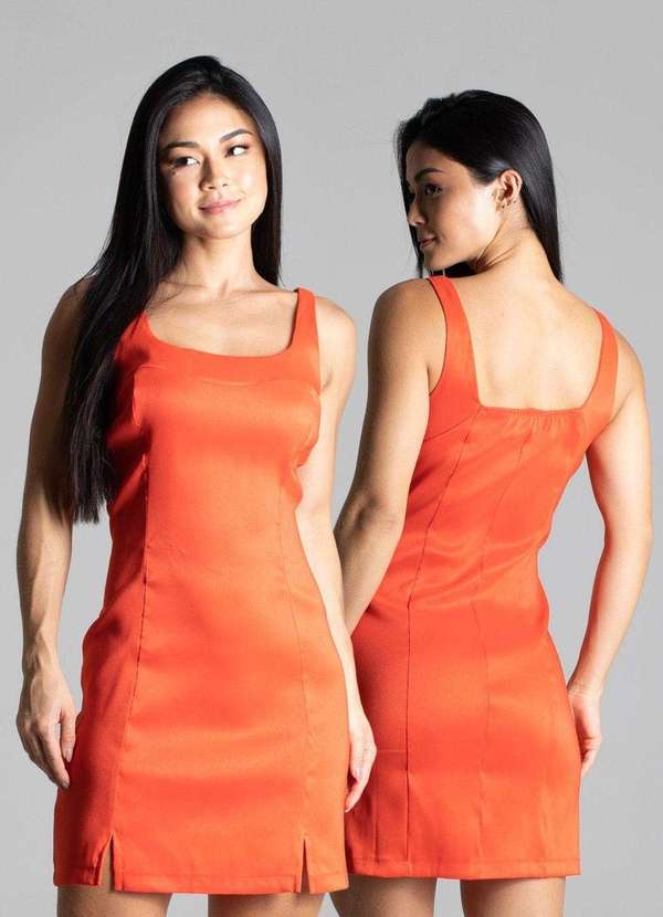 Sawary - Vestido Sawary Por do Sol Laranja 7