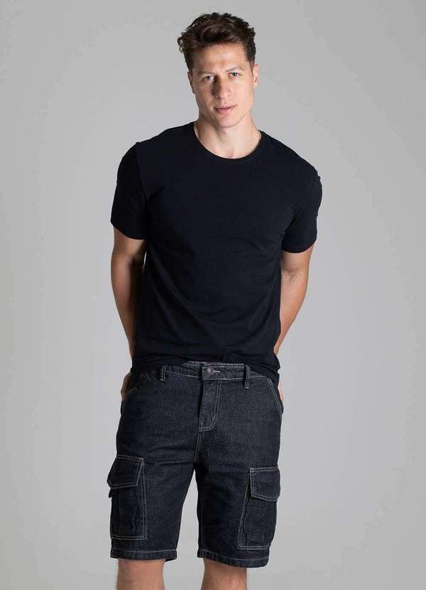 Sawary - Bermuda Jeans Sawary - 278675 Preto 2