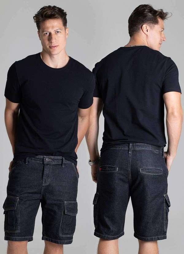 Sawary - Bermuda Jeans Sawary - 278675 Preto 6