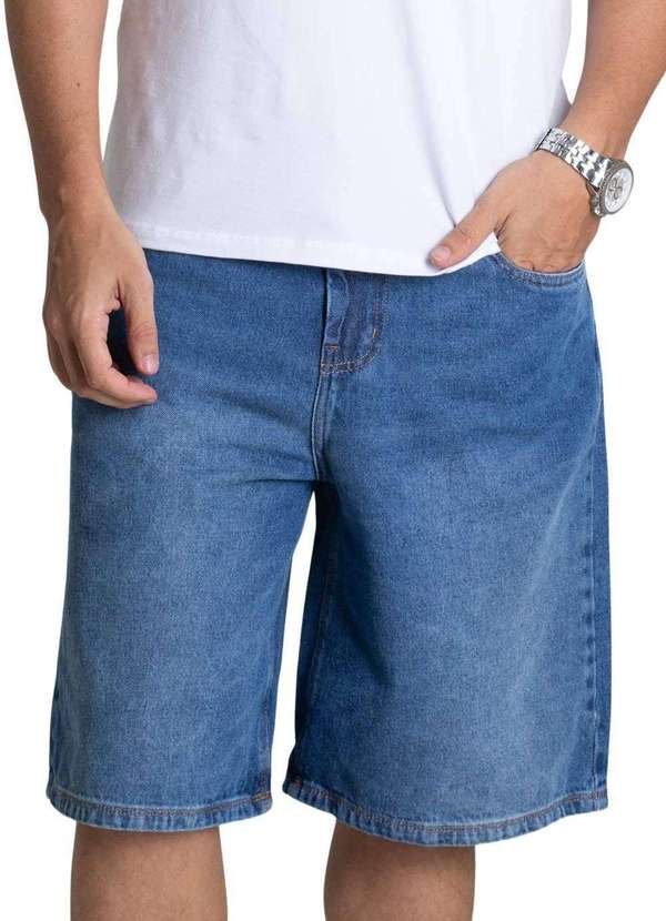 Sawary - Bermuda Jeans Sawary - 279215 Azul