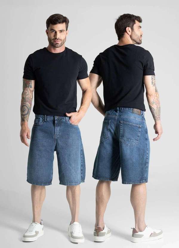 Sawary - Bermuda Jeans Sawary - 281097 Azul 6