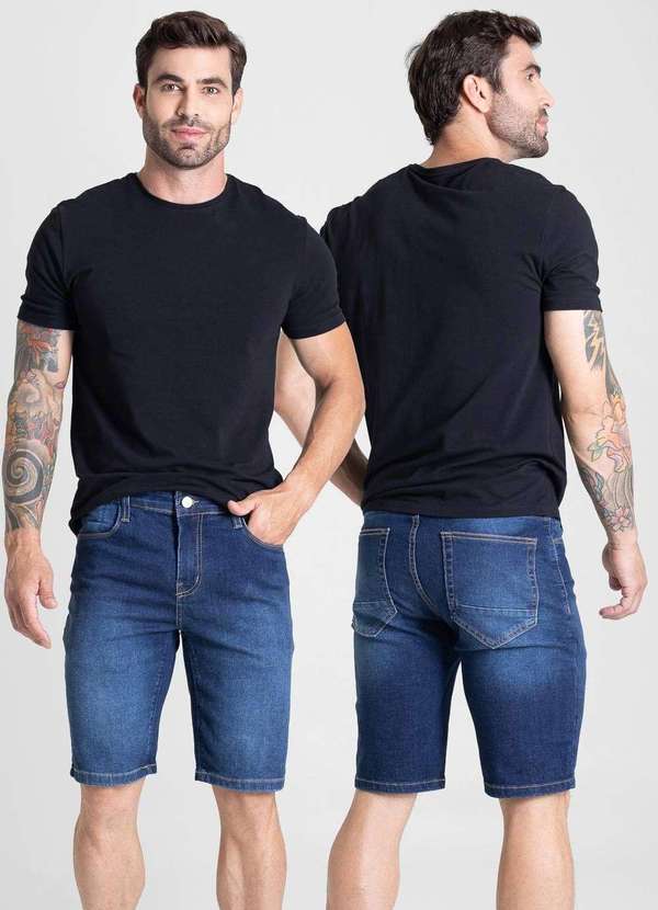 Sawary - Bermuda Jeans Sawary - 282136 Azul 6
