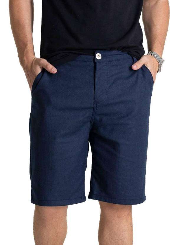 Sawary - Bermuda Linho Sawary - 280478 Azul