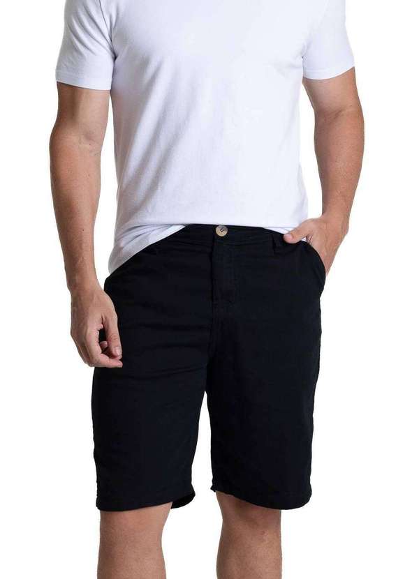 Sawary - Bermuda Linho Sawary - 281160 Preto