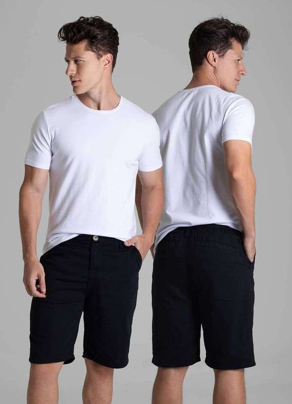 Sawary - Bermuda Linho Sawary - 281160 Preto 6