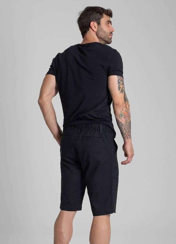 Sawary - Bermuda Linho Sawary - 281876 Preto 4