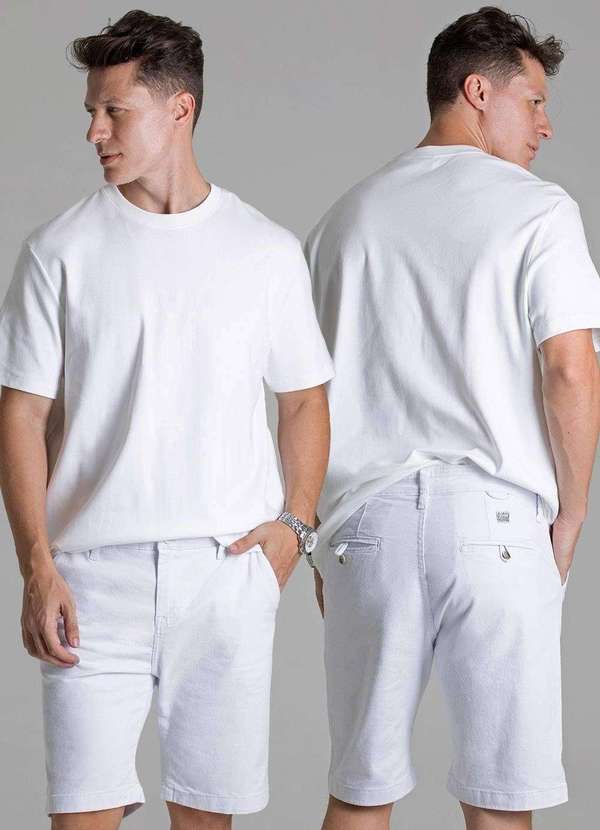 Sawary - Bermuda Sarja Sawary - 278786 Branco 6