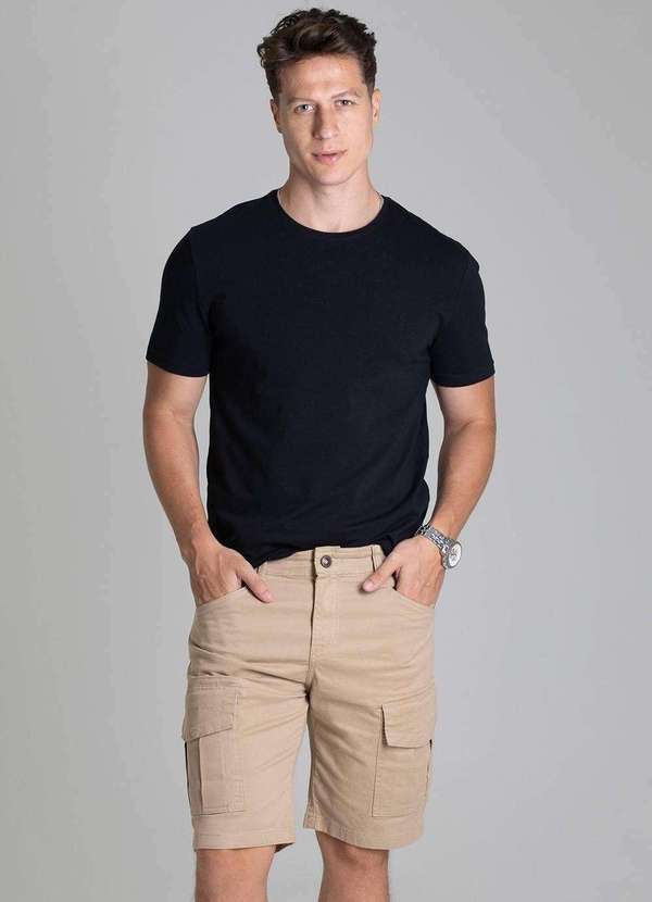 Sawary - Bermuda Sarja Sawary Cargo - 278571 Bege 2