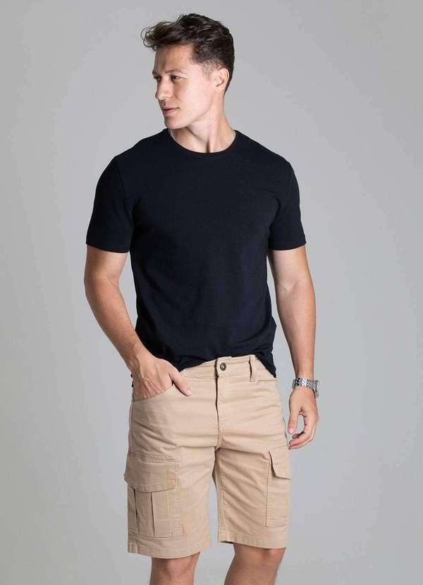 Sawary - Bermuda Sarja Sawary Cargo - 278571 Bege 3