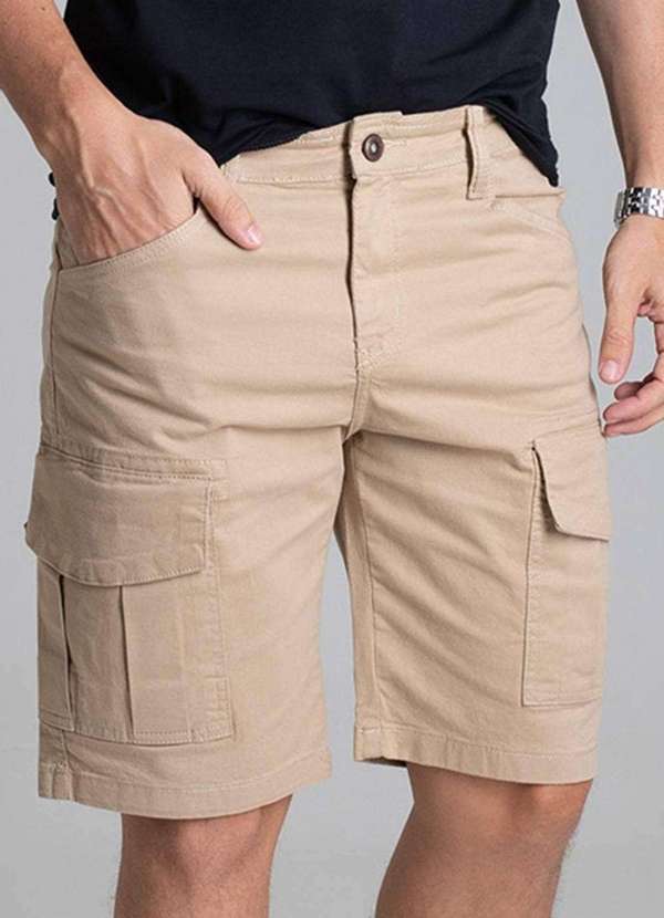 Sawary - Bermuda Sarja Sawary Cargo - 278571 Bege 5
