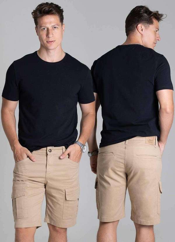 Sawary - Bermuda Sarja Sawary Cargo - 278571 Bege 6