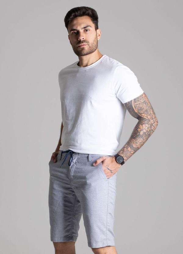 Sawary - Bermuda Sarja Sawary Cinza 2