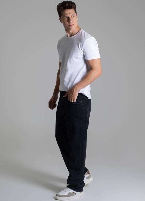 Sawary - Calça Jeans Sawary Baggy - 278992 Preto 3