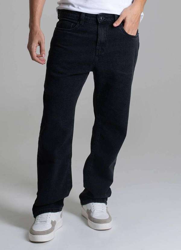 Sawary - Calça Jeans Sawary Baggy - 278992 Preto 5